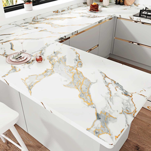 Does Not Apply Matte White And Gold Marble Wallpaper Worktop Vinyl Covering Kitchen Wallpapers Does Not Apply Matte White And Gold Marble Wallpaper Worktop Vinyl Covering Kitchen Wallpapers