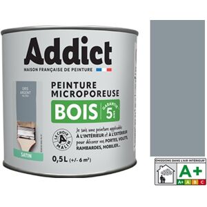 Special Wood Paint Glycero Ral 7001 Silver Gray Satin 0.5l Addict Microporous Special Wood Paint Glycero Ral 7001 Silver Gray Satin 0.5l Addict Microporous
