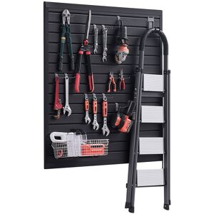 Vevor 4 X 4 Ft Slat Wall Paneling Pvc Black Garage Slatwall With Modular Design Vevor 4 X 4 Ft Slat Wall Paneling Pvc Black Garage Slatwall With Modular Design