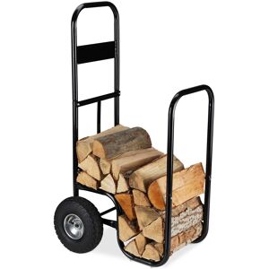 Relaxdays Log Holder Cart Firewood Transport Trolley Metal Wood Carrier Portable Durable Relaxdays Log Holder Cart Firewood Transport Trolley Metal Wood Carrier Portable Durable