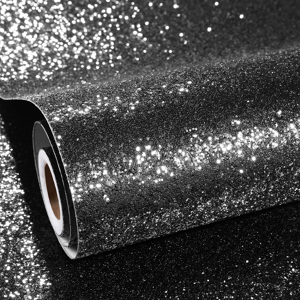 Does Not Apply Black Chunky Glitter Wallpaper 40cm×3m Sticky Back Plastic Black Sparkle Self Ad Does Not Apply Black Chunky Glitter Wallpaper 40cm×3m Sticky Back Plastic Black Sparkle Self Ad