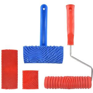 Sodial 3x(Wood Grain Tools, 4pcs Wood Grain Roller Painting Tools Texture Pattern4282 Sodial 3x(Wood Grain Tools, 4pcs Wood Grain Roller Painting Tools Texture Pattern4282