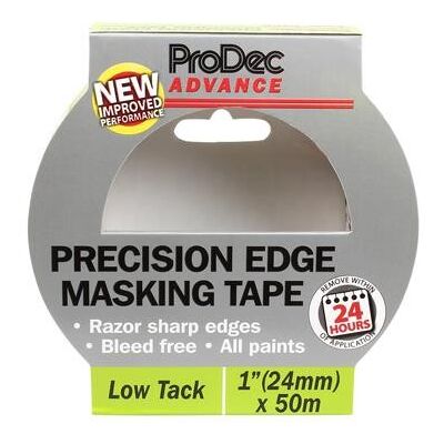 Prodec Advance 48mm X 50m Low Tack Precision Edge Masking Tape (6 Pack) Prodec Advance 48mm X 50m Low Tack Precision Edge Masking Tape (6 Pack)
