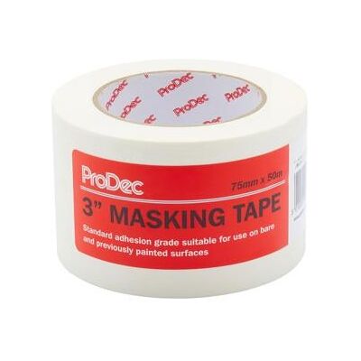Prodec 50m Masking Tape - Paint & Decor - 75mm Prodec 50m Masking Tape - Paint & Decor - 75mm
