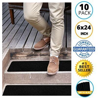 Slips Away® Anti Slip Tape For Steps Abrasive Non Skid Grip Adhesive Black 6\"X24\" 10x Pack Slips Away® Anti Slip Tape For Steps Abrasive Non Skid Grip Adhesive Black 6\"X24\" 10x Pack