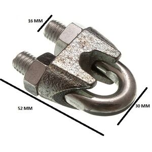 Wire Rope Clamp U Bolt Cable Grip 12mm 1/2 Zp Pack Size 40 Wire Rope Clamp U Bolt Cable Grip 12mm 1/2 Zp Pack Size 40