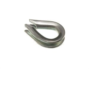 Onestopdiy New 100 X Wire Rope Thimbles Cable Grip U Clamps M3 Bzp Weather Proof Steel - On Onestopdiy New 100 X Wire Rope Thimbles Cable Grip U Clamps M3 Bzp Weather Proof Steel - On