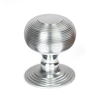 From The Anvil 46659 Satin Chrome Beehive Centre Door Knob From The Anvil 46659 Satin Chrome Beehive Centre Door Knob