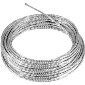 Soladirect 8 Mm Thick Wire Rope Wire Cable - 20 Metres / 65.61 Ft - Galvanised Steel Rope Soladirect 8 Mm Thick Wire Rope Wire Cable - 20 Metres / 65.61 Ft - Galvanised Steel Rope