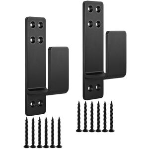 None 2pcs Door Barricade Brackets Heavy Duty Brackets Security Bar Holder Door None 2pcs Door Barricade Brackets Heavy Duty Brackets Security Bar Holder Door