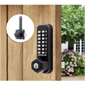 Codelocks Marine Grade Surface Latch With Key Override, Black - Cl200 Sl Kn Bk Mg Key Codelocks Marine Grade Surface Latch With Key Override, Black - Cl200 Sl Kn Bk Mg Key