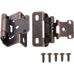 Uxcell 50 Pcs Cabinet Hinges, 1/2\" Overlay Partial Wrap Cabinet Hinges, Oil Bronze Uxcell 50 Pcs Cabinet Hinges, 1/2\" Overlay Partial Wrap Cabinet Hinges, Oil Bronze