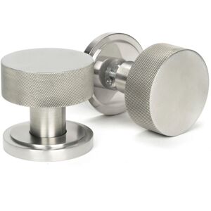 From The Anvil 46811 Satin Marine Ss Brompton Mortice/rim Knob Set (Art Deco) From The Anvil 46811 Satin Marine Ss Brompton Mortice/rim Knob Set (Art Deco)