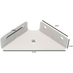 One Stop Diy Corner Bracket 64mm Sq. 18mm Deep White Painted Steel Pack Of 20 One Stop Diy Corner Bracket 64mm Sq. 18mm Deep White Painted Steel Pack Of 20
