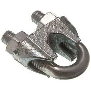 Onestopdiy New 100 X Wire Rope Cable Grip Clamp U Bolt Fixings M8 Bzp Rust Proof Steel - On Onestopdiy New 100 X Wire Rope Cable Grip Clamp U Bolt Fixings M8 Bzp Rust Proof Steel - On