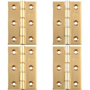 Loops 4x Pair Double Bronze Washered Butt Hinge 102 X 67 X 2.5mm Polished Brass Door Loops 4x Pair Double Bronze Washered Butt Hinge 102 X 67 X 2.5mm Polished Brass Door