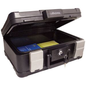 Fireproof & Waterproof Deed Security Box Safe Accept A4 Cathedral Fire Resistant Fireproof & Waterproof Deed Security Box Safe Accept A4 Cathedral Fire Resistant