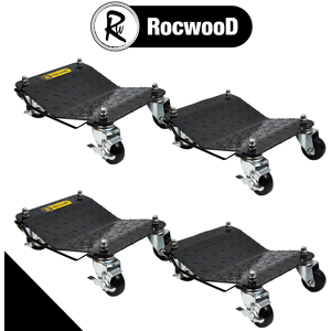 4pcs Rocwood Car Wheel Dolly Premium 4000lbs/1800kg Skate Furniture Car Mover 4pcs Rocwood Car Wheel Dolly Premium 4000lbs/1800kg Skate Furniture Car Mover