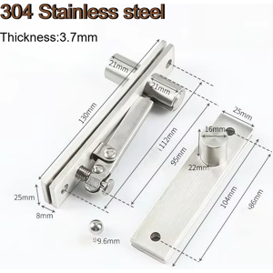 Does Not Apply 304 Stainless Steel Hidden Door Hinges 360° Rotation Heavy Duty Pivot Hinge Invi Does Not Apply 304 Stainless Steel Hidden Door Hinges 360° Rotation Heavy Duty Pivot Hinge Invi