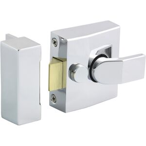 Timco Narrow Style Nightlatch Door Lock Latch Bolt Chrome 68 Case / 40 Backset Timco Narrow Style Nightlatch Door Lock Latch Bolt Chrome 68 Case / 40 Backset