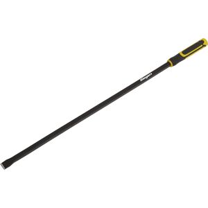 Thatcable 900mm Heavy Duty Straight Pry Bar With Hammer Caps - Hardened Steel - Soft Grip Thatcable 900mm Heavy Duty Straight Pry Bar With Hammer Caps - Hardened Steel - Soft Grip