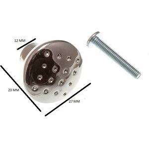 Onestopdiy Chrome 28mm Dimple Knob Handle Pack of 200 - Cabinet Door Handle Onestopdiy Chrome 28mm Dimple Knob Handle Pack of 200 - Cabinet Door Handle