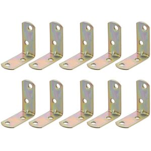 Uxcell 50pcs Corner Brace 40mmx40mm Zinc Plated Joint Right Angle Bracket Fastener Uxcell 50pcs Corner Brace 40mmx40mm Zinc Plated Joint Right Angle Bracket Fastener