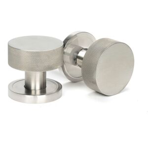 From The Anvil 46810 Satin Marine Ss Brompton Mortice/rim Knob Set (Plain) From The Anvil 46810 Satin Marine Ss Brompton Mortice/rim Knob Set (Plain)