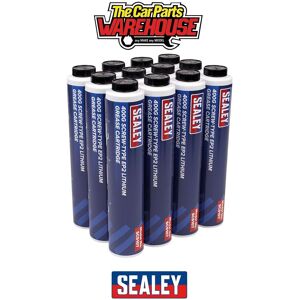 Sealey Scs108 Ep2 Lithium Grease Cartridge Screw-Type 400g - Pack Of 12 Sealey Scs108 Ep2 Lithium Grease Cartridge Screw-Type 400g - Pack Of 12