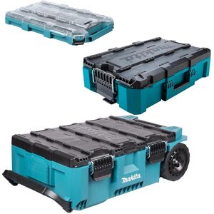 Makita Maktrak 3pcs Storage Set Rolling Tool Chest, Medium Tool Box & Organiser Makita Maktrak 3pcs Storage Set Rolling Tool Chest, Medium Tool Box & Organiser