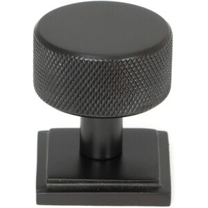 From The Anvil 46869 Aged Bronze Brompton Cabinet Knob - 32mm (Square) From The Anvil 46869 Aged Bronze Brompton Cabinet Knob - 32mm (Square)