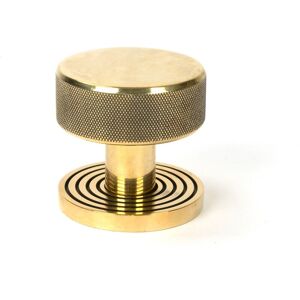 From The Anvil 46776 Aged Brass Brompton Mortice/rim Knob Set (Beehive) From The Anvil 46776 Aged Brass Brompton Mortice/rim Knob Set (Beehive)
