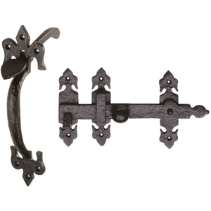 Carlisle Brass Carlise Brass Suffolk Door Latch Black Antique 8\" 254mm Iron Hand-Forged Vintage Carlisle Brass Carlise Brass Suffolk Door Latch Black Antique 8\" 254mm Iron Hand-Forged Vintage