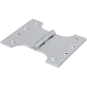 Timco Parliament Brass Hinges Polished Chrome - 102 X 125 Pack Of 2 Timco Parliament Brass Hinges Polished Chrome - 102 X 125 Pack Of 2