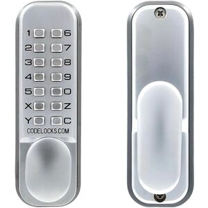 Codelocks Mortice Latch With Fire Kit, Silver Grey - Cl155 Sg Fkp Codelocks Mortice Latch With Fire Kit, Silver Grey - Cl155 Sg Fkp