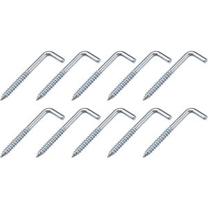 Metallixity Screw Hooks For Hanging (85mm/3.35\") 30pcs, Ceiling Hook Metal L Shape Hooks Metallixity Screw Hooks For Hanging (85mm/3.35\") 30pcs, Ceiling Hook Metal L Shape Hooks