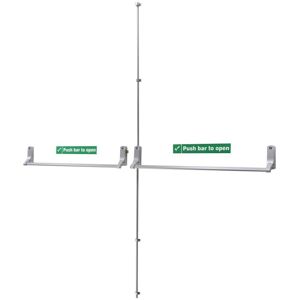 Union Exisafe Panic Bolt Set To Suit Rebated Double Doors - To Suit Metal Doors Union Exisafe Panic Bolt Set To Suit Rebated Double Doors - To Suit Metal Doors
