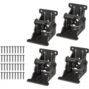 4 Pack Folding Brackets, Self-Lock Hinge With Screws For Legs9007 4 Pack Folding Brackets, Self-Lock Hinge With Screws For Legs9007