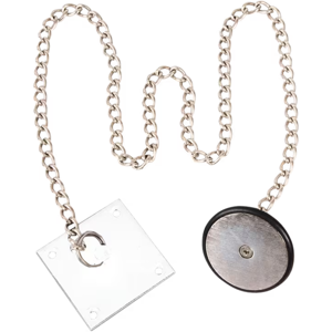 Rgl Dr-Arm-1/w White Armature Plate With Chain For Door Hold Open Magnets Rgl Dr-Arm-1/w White Armature Plate With Chain For Door Hold Open Magnets
