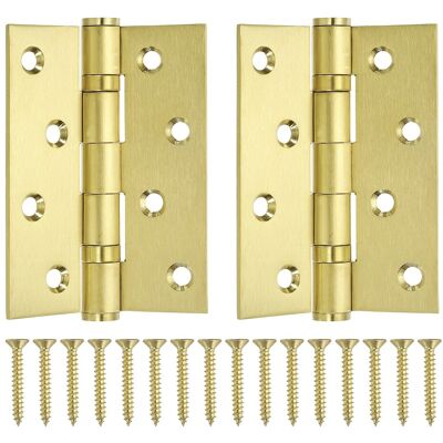 Uxcell 4 X 3\" Door Hinges, Stainless Steel Square Corner Hinge(Gold 2 Pcs) Uxcell 4 X 3\" Door Hinges, Stainless Steel Square Corner Hinge(Gold 2 Pcs)