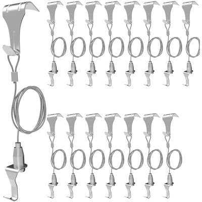 16 Pcs Picture Rail Hanging System,Picture Rail Hooks Molding Hooks Picture2778 16 Pcs Picture Rail Hanging System,Picture Rail Hooks Molding Hooks Picture2778