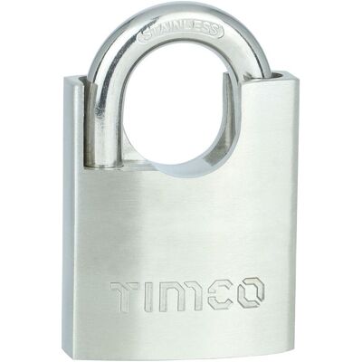 Timco - Stainless Steel Padlock (Size 50mm - 1 Each) Timco - Stainless Steel Padlock (Size 50mm - 1 Each)