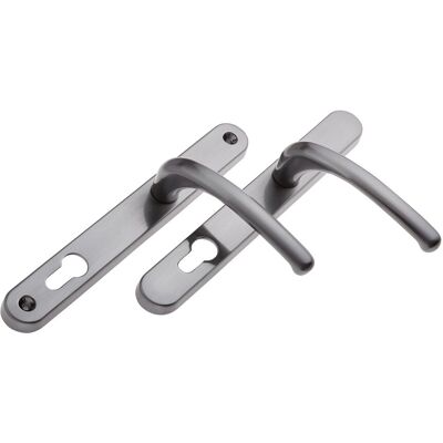 Era Balmoral Sprung Inline Lever Lever Door Handle Stainless Steel Hardex Graphite Era Balmoral Sprung Inline Lever Lever Door Handle Stainless Steel Hardex Graphite