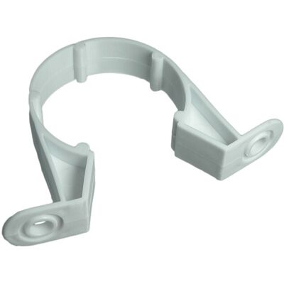 White 32mm Waste Pipe Clips - Pack of 48 White 32mm Waste Pipe Clips - Pack of 48