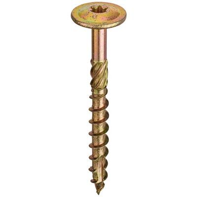 Eurotec - Yellow Galvanized Steel Wood Screw - TX40 8x260mm - 50 pcs Eurotec - Yellow Galvanized Steel Wood Screw - TX40 8x260mm - 50 pcs