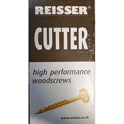 Reisser Cutter Timber Wood Screws Self Countersunk Pozi Gold, 6.0×200mm Reisser Cutter Timber Wood Screws Self Countersunk Pozi Gold, 6.0×200mm