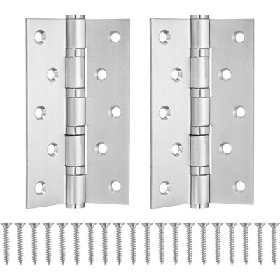 Uxcell 5 X 3\" Door Hinges, Stainless Steel Square Corner Hinge(Silver 2 Pcs) Uxcell 5 X 3\" Door Hinges, Stainless Steel Square Corner Hinge(Silver 2 Pcs)