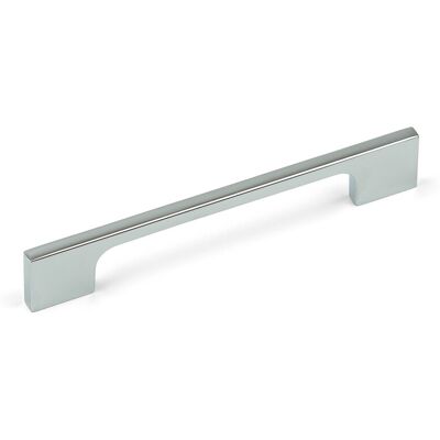Generic - 128mm Slim Square Cabinet Handle - Polished Chrome - Cabinet Handle Generic - 128mm Slim Square Cabinet Handle - Polished Chrome - Cabinet Handle