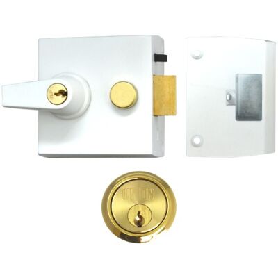 Union Auto Deadlocking Night Latch With Cylinder-High Security(Made In England) Union Auto Deadlocking Night Latch With Cylinder-High Security(Made In England)