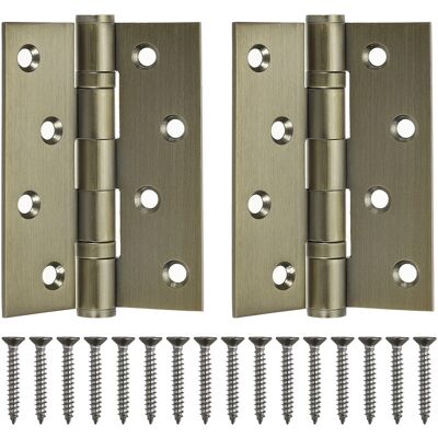 Uxcell 4 X 3\" Door Hinges, Stainless Steel Square Hinge(Matte Aged Bronze 2 Pcs) Uxcell 4 X 3\" Door Hinges, Stainless Steel Square Hinge(Matte Aged Bronze 2 Pcs)